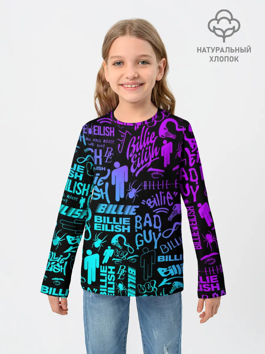Детский лонгслив / BILLIE EILISH | БИЛЛИ АЙЛИШ
