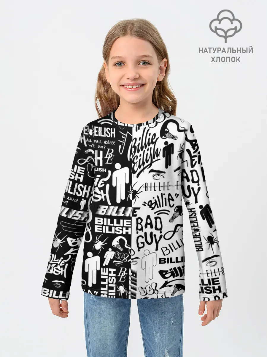 Детский лонгслив / BILLIE EILISH | БИЛЛИ АЙЛИШ