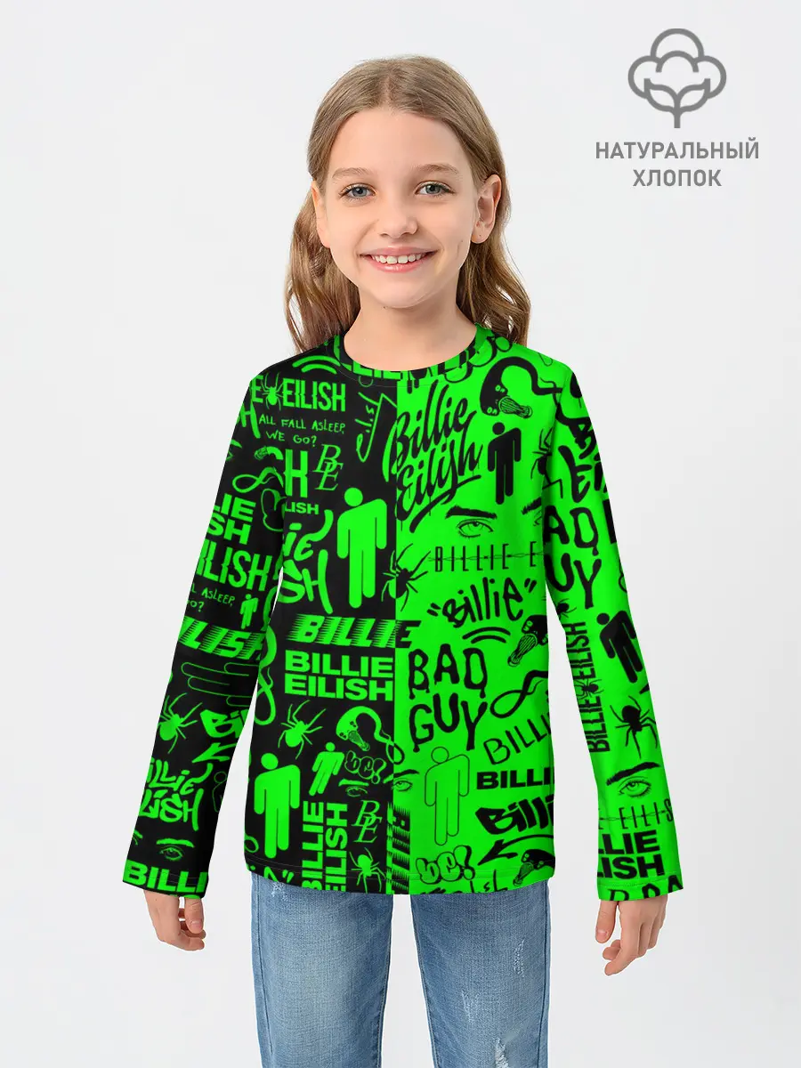 Детский лонгслив / BILLIE EILISH | БИЛЛИ АЙЛИШ