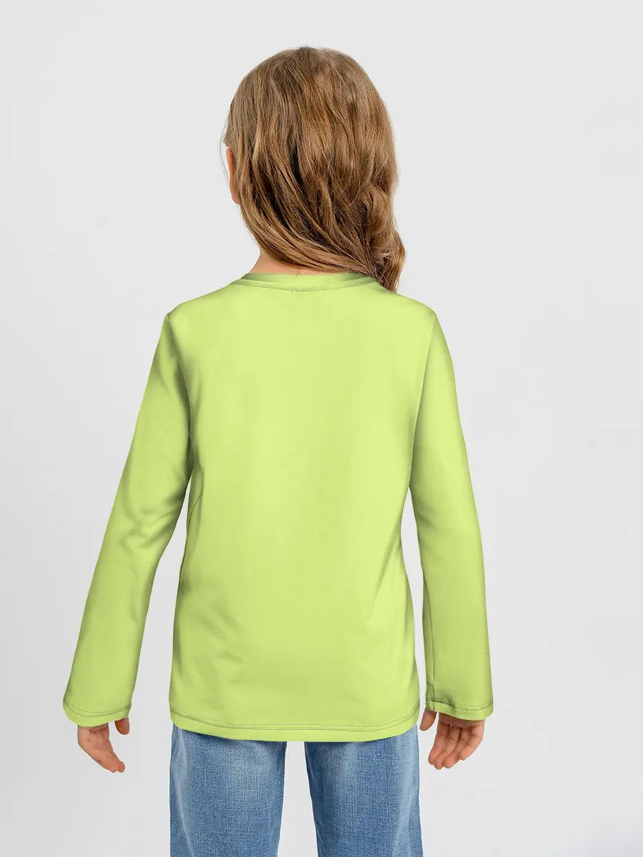 Детский лонгслив / Ленивец спит на ветке рисунок