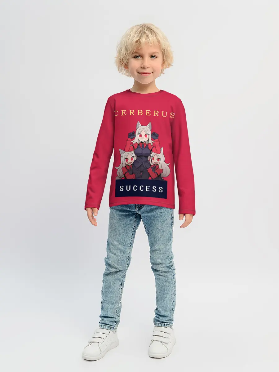 Детский лонгслив / Helltaker: CERBERUS