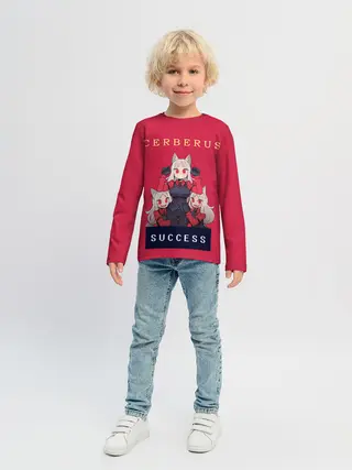 Детский лонгслив / Helltaker: CERBERUS