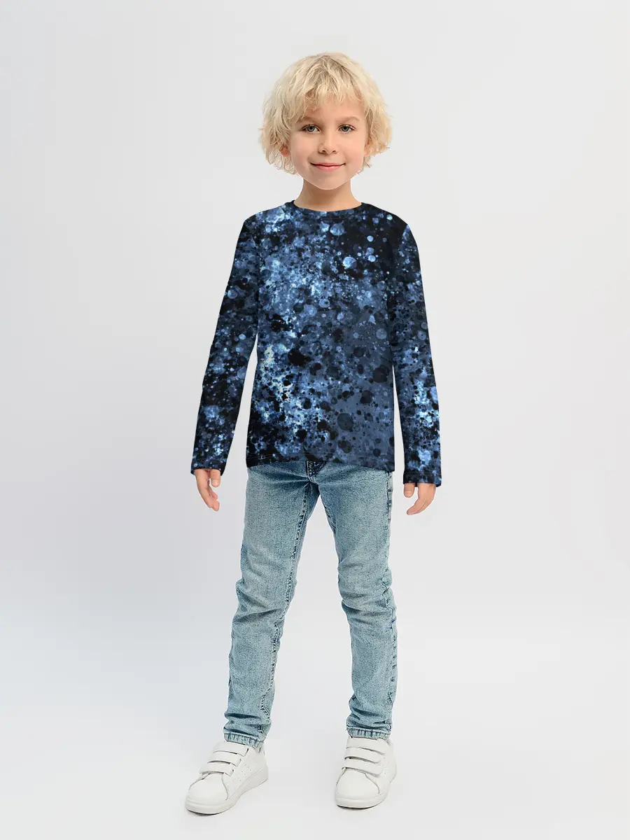 Детский лонгслив / абстракция жидкость