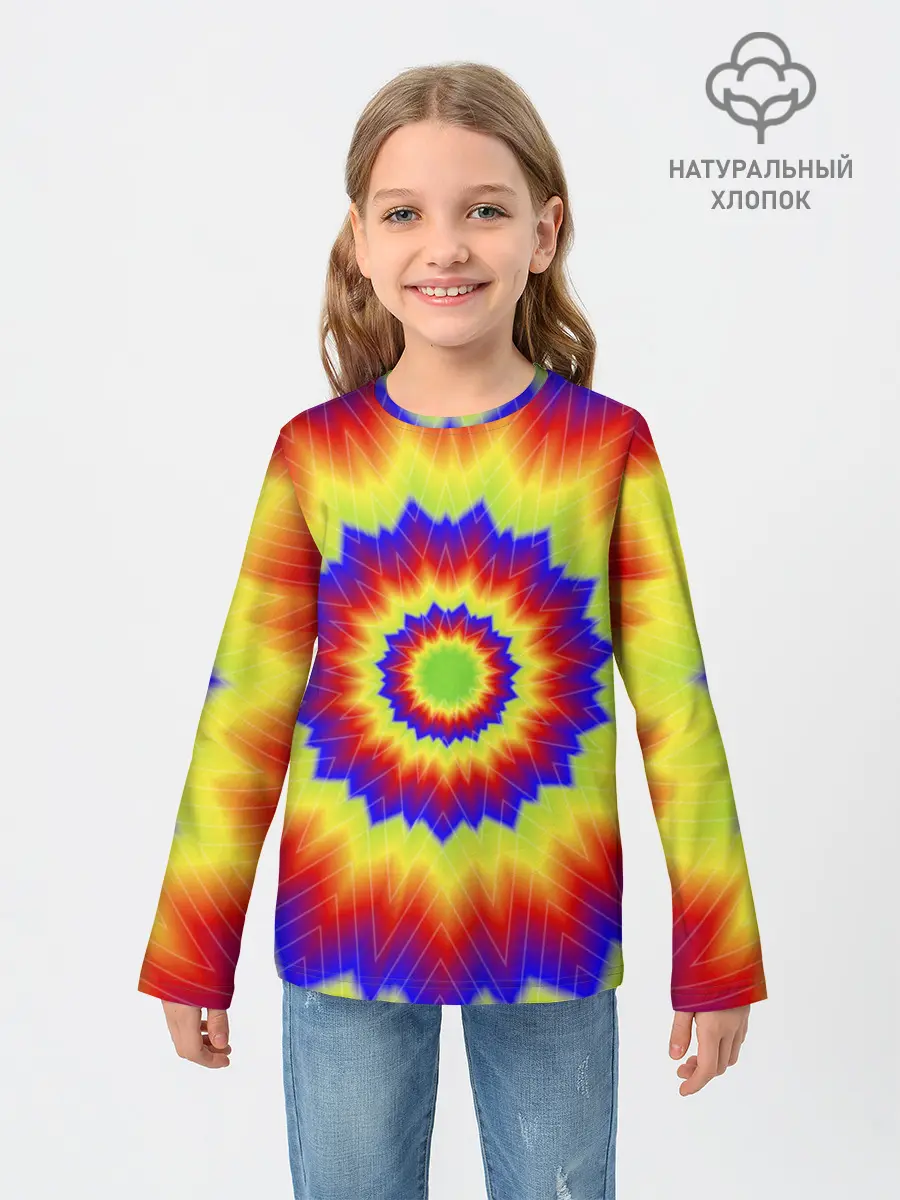 Детский лонгслив / Tie-Dye