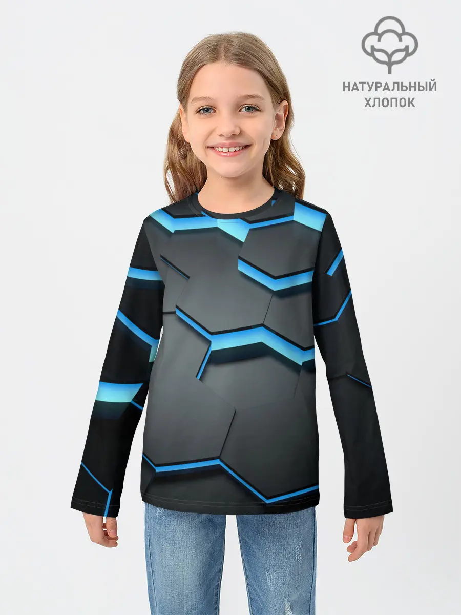 Детский лонгслив / 3D Плиты