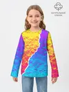 Детский лонгслив / Цветные переливы