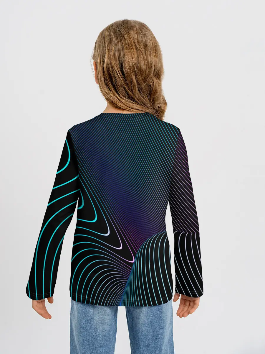 Детский лонгслив / НЕОН STRIPES