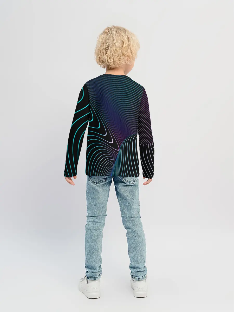 Детский лонгслив / НЕОН STRIPES