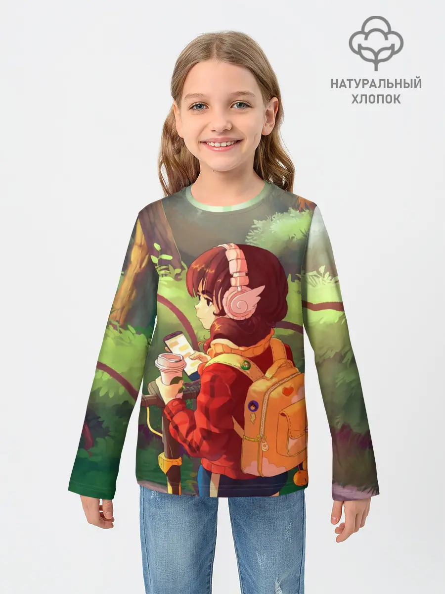 Детский лонгслив / STUDY GIRL