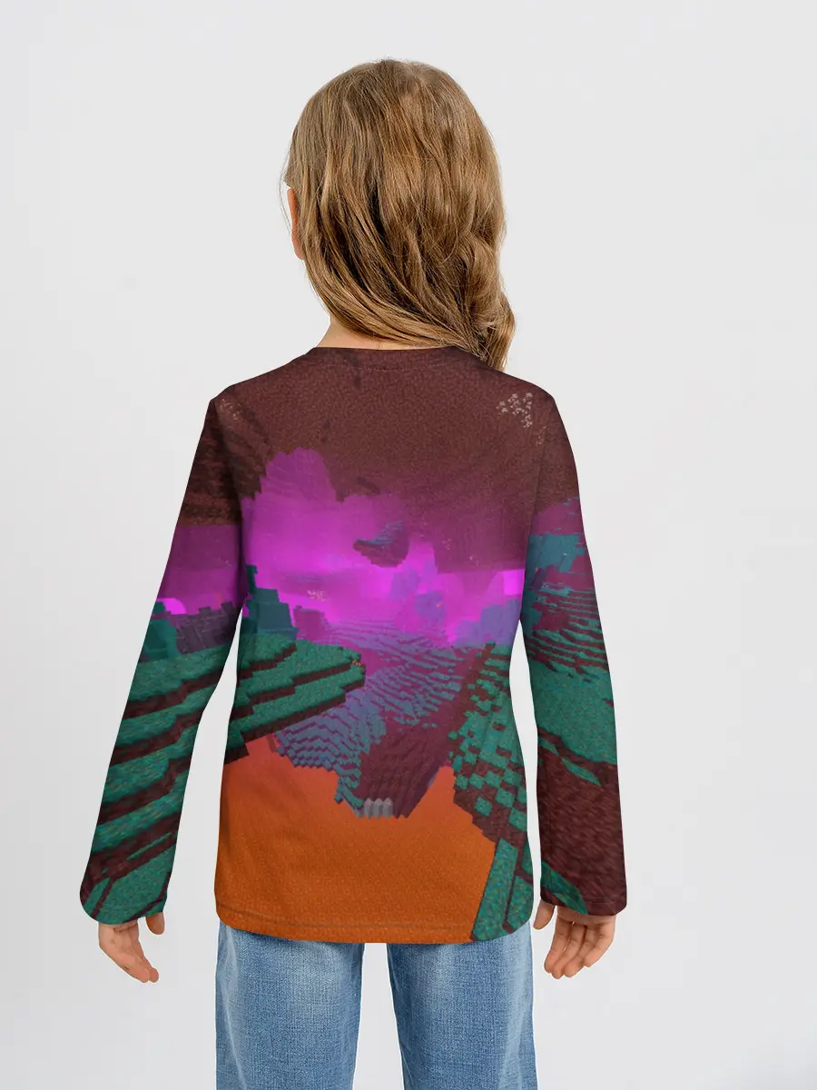 Детский лонгслив / Майнкрафт | Minecraft Hoglin