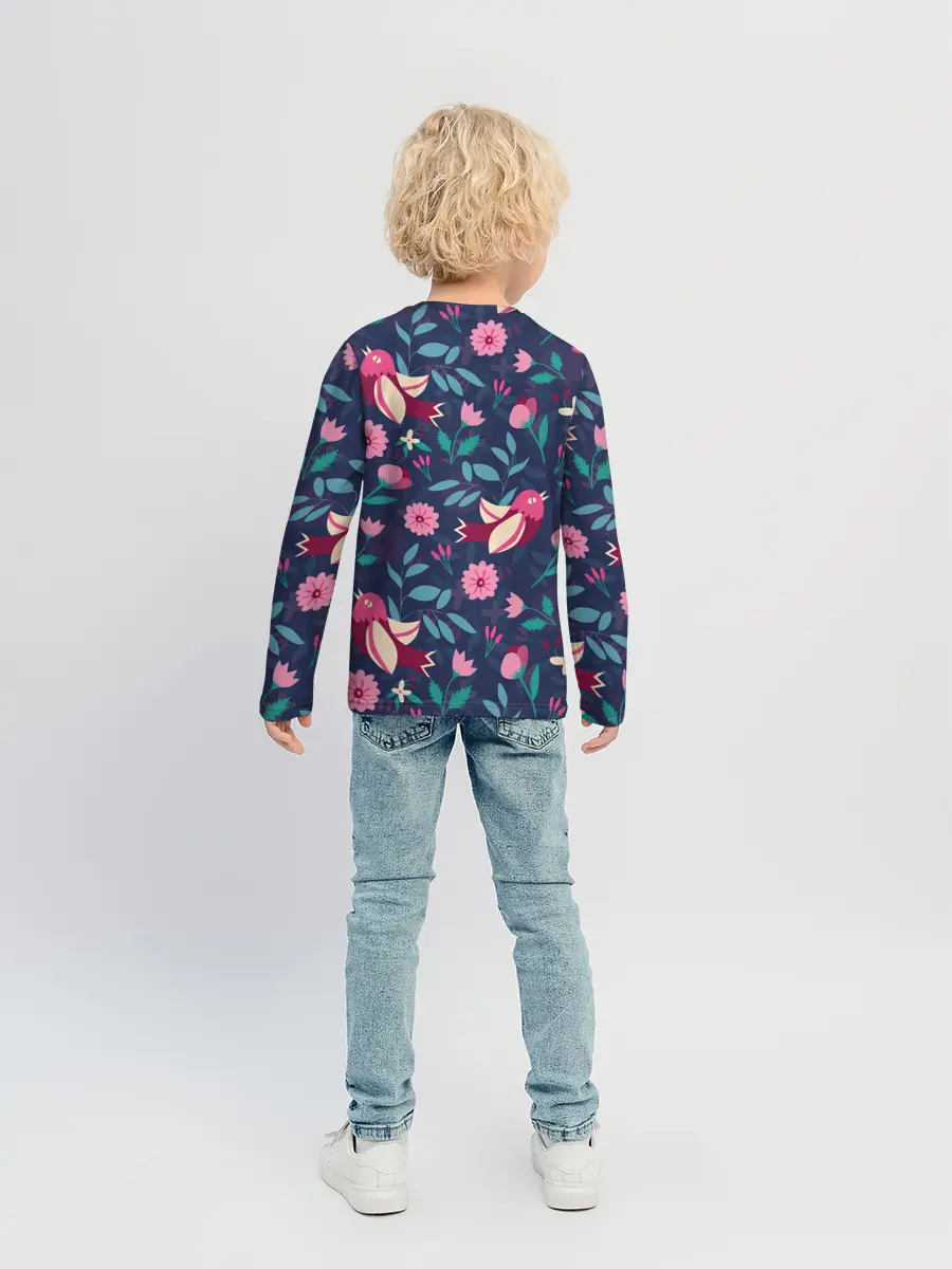 Детский лонгслив / Арт джунгли