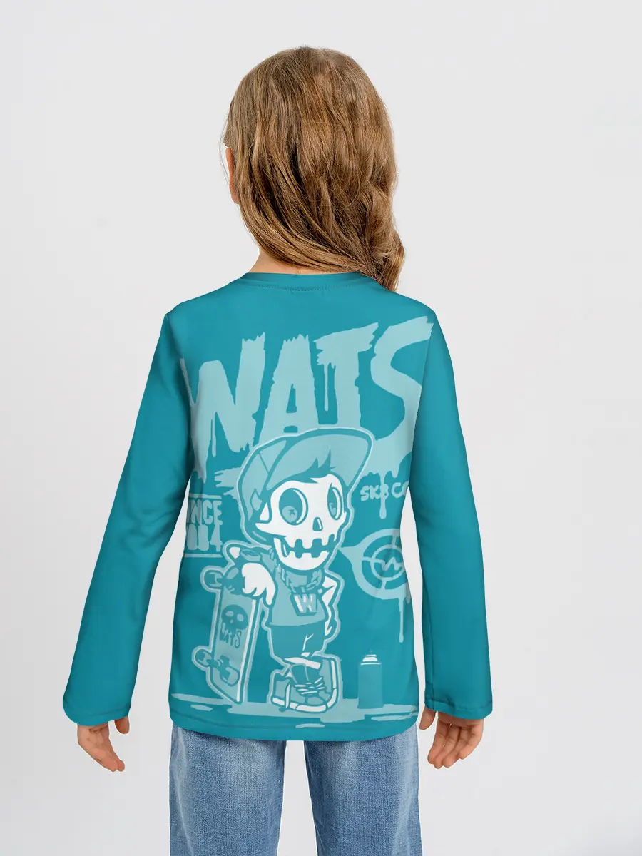 Детский лонгслив / Граффити Wats