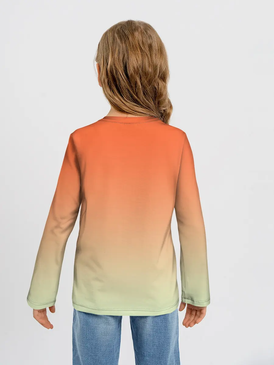 Детский лонгслив / Семейство Тоторо ест арбуз