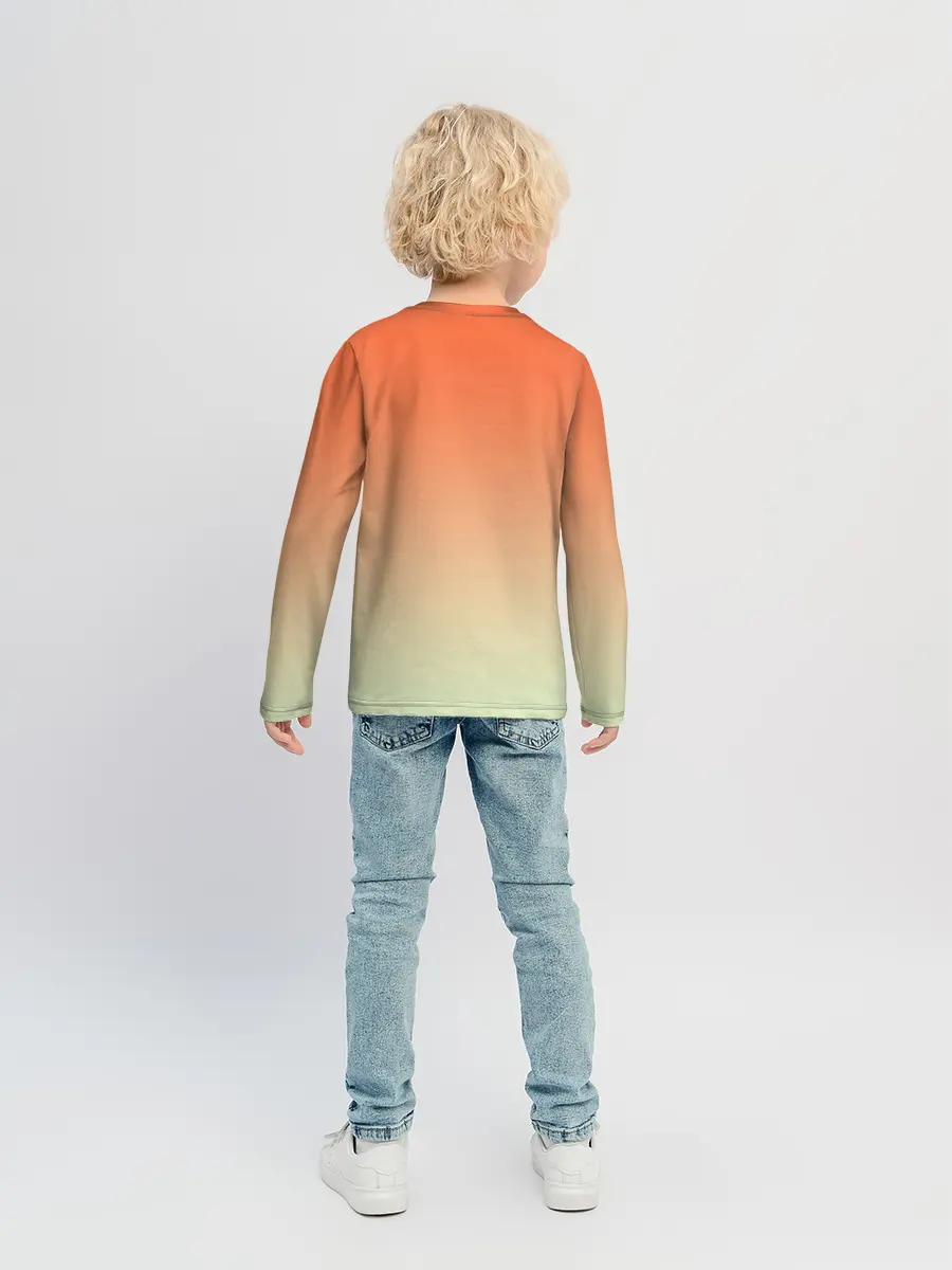 Детский лонгслив / Семейство Тоторо ест арбуз