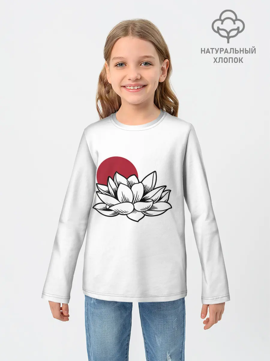 Детский лонгслив / КУВШИНКА НИМФЕЯ | WATER LILY