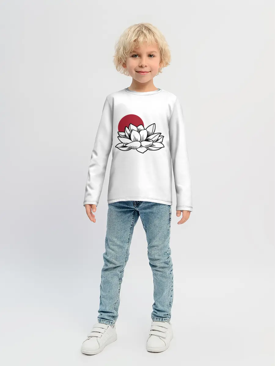 Детский лонгслив / КУВШИНКА НИМФЕЯ | WATER LILY