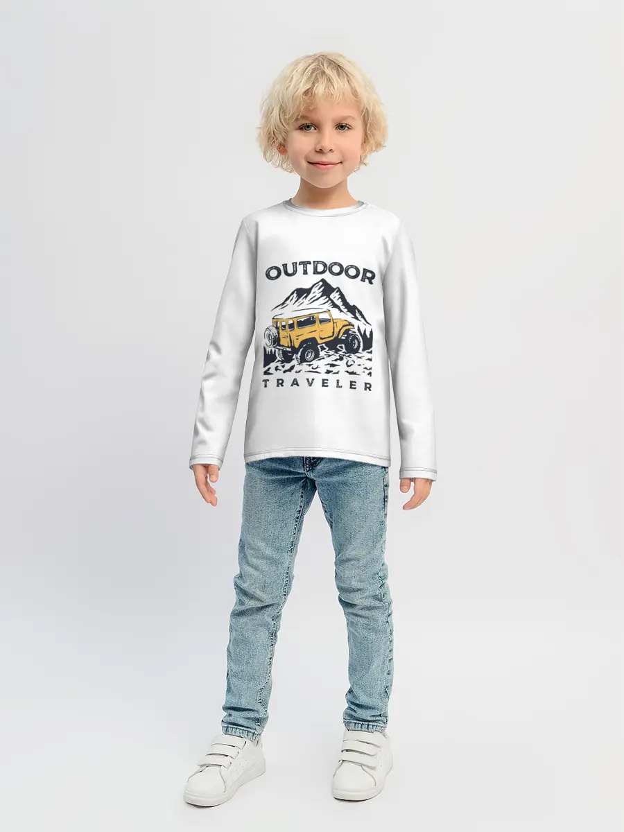 Детский лонгслив / Путешественник | Outdoor