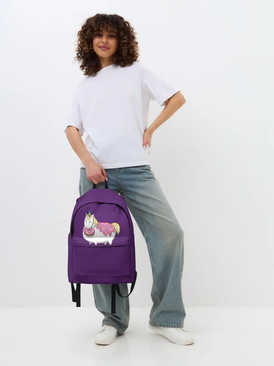 Рюкзак джинсовый / Единорог | Пончик