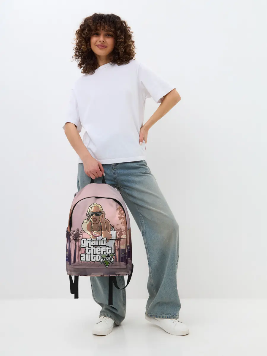 Рюкзак джинсовый / Grand Theft Auto V девушка