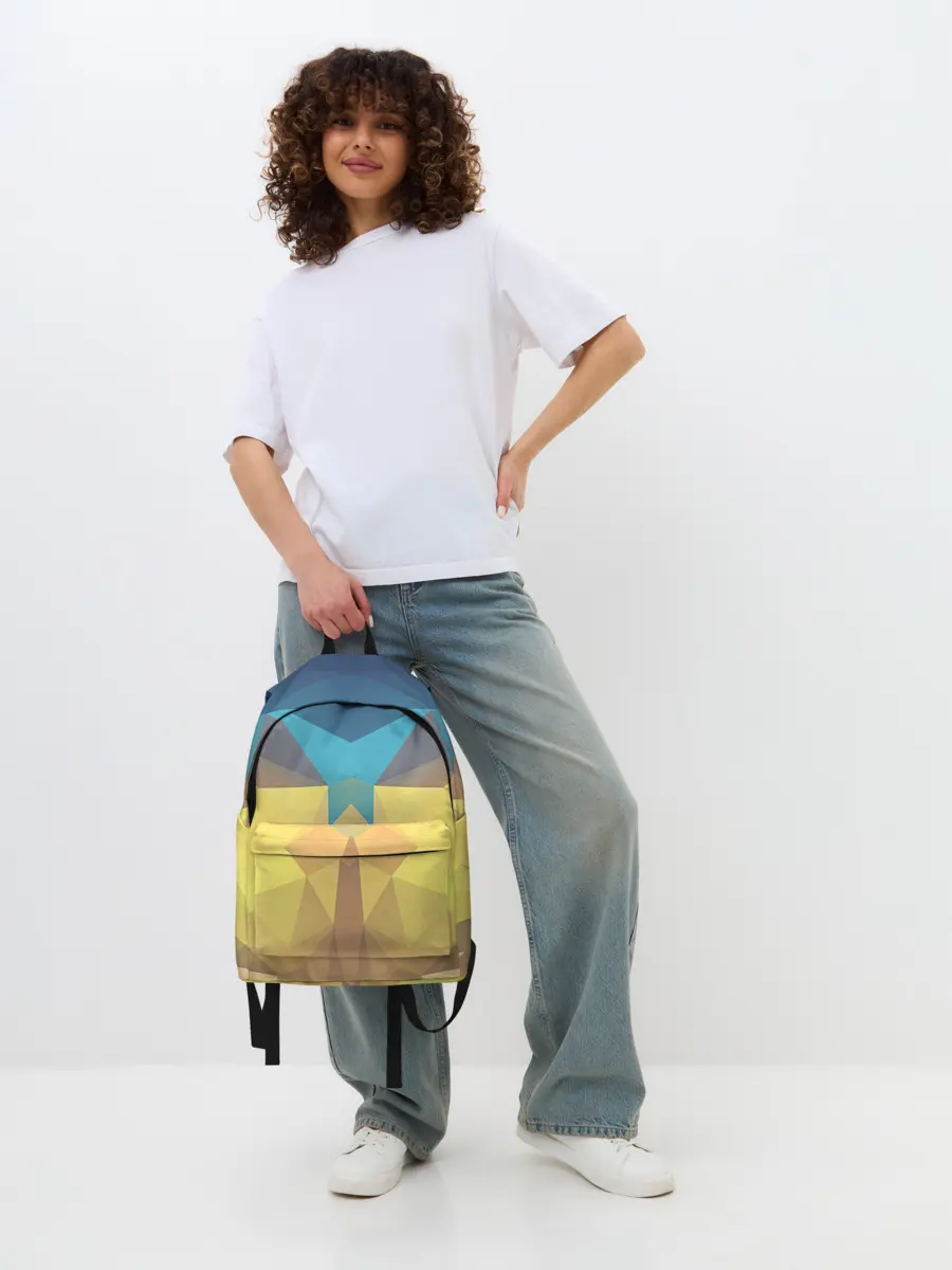 Рюкзак джинсовый / Абстрактная Геометрия