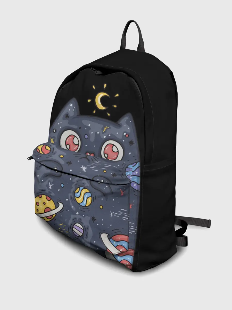 Рюкзак джинсовый / КОСМИЧЕСКИЙ КОТ