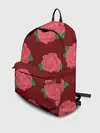 Рюкзак джинсовый / Розы на красном