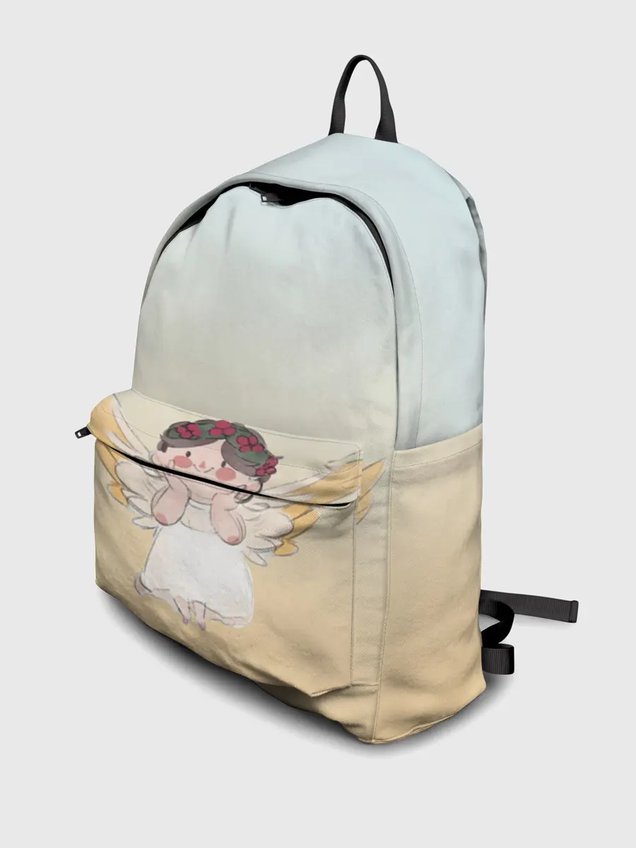 Рюкзак джинсовый / акварельный ангелок