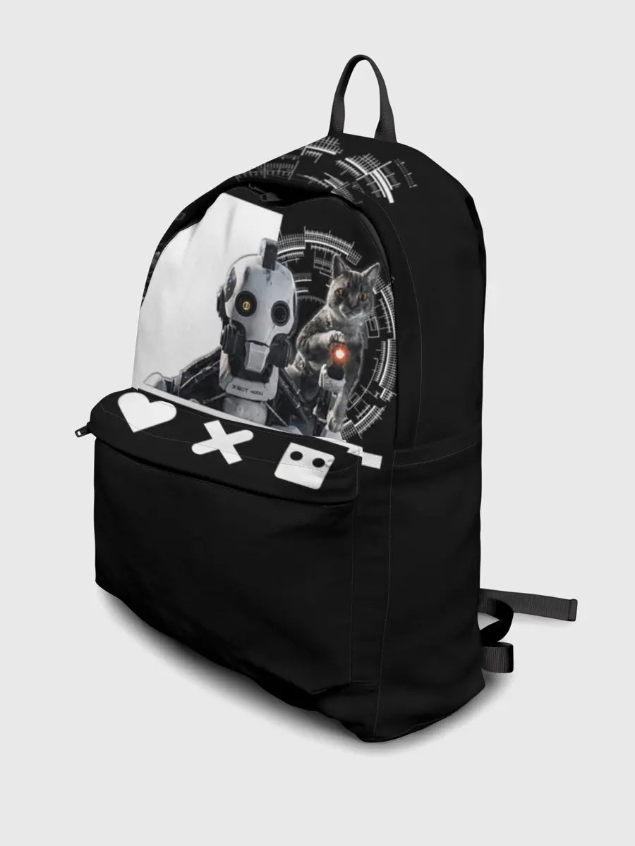 Рюкзак джинсовый / Андроид XBOT 4000