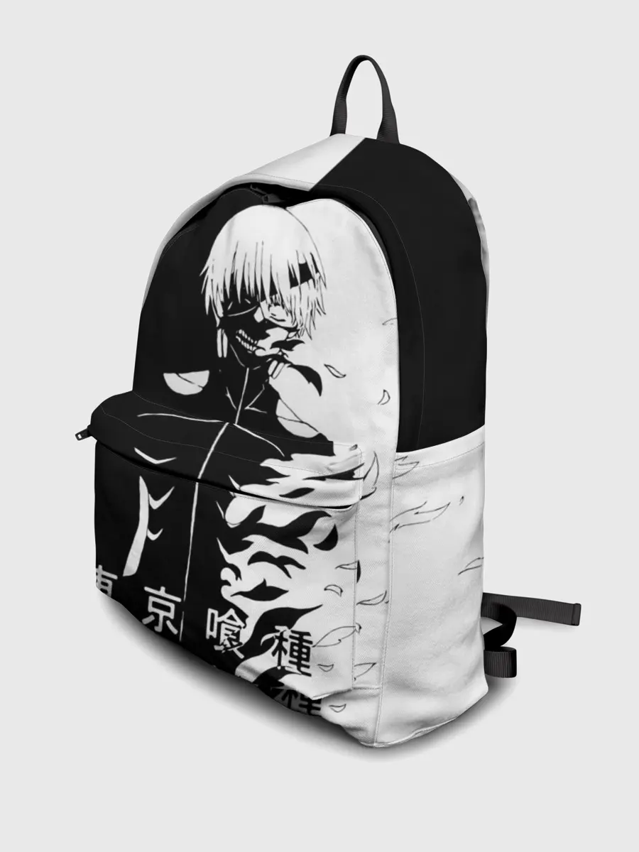 Рюкзак джинсовый / Токийский гуль черно белый Кен