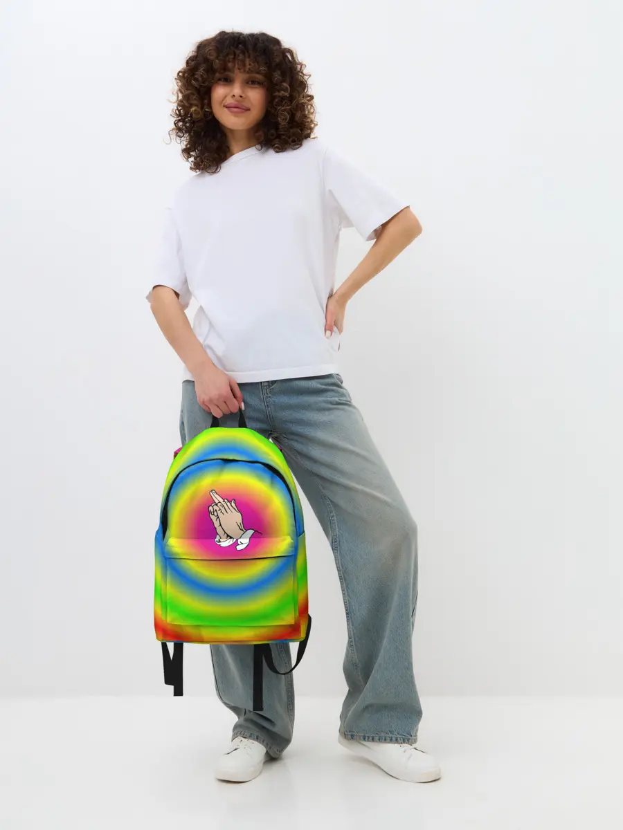 Рюкзак джинсовый / bright print