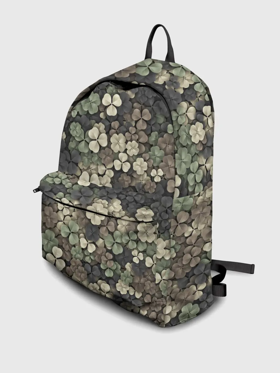 Рюкзак джинсовый / Камуфляж с клевером