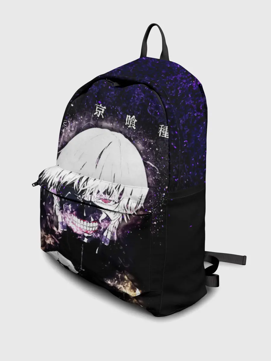 Рюкзак джинсовый / Kaneki Ken фиолетовый верх