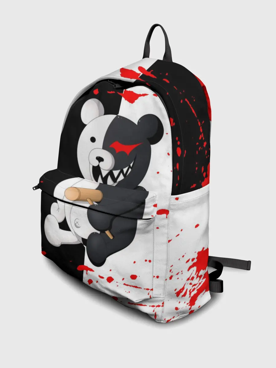 Рюкзак джинсовый / monokuma с молотком