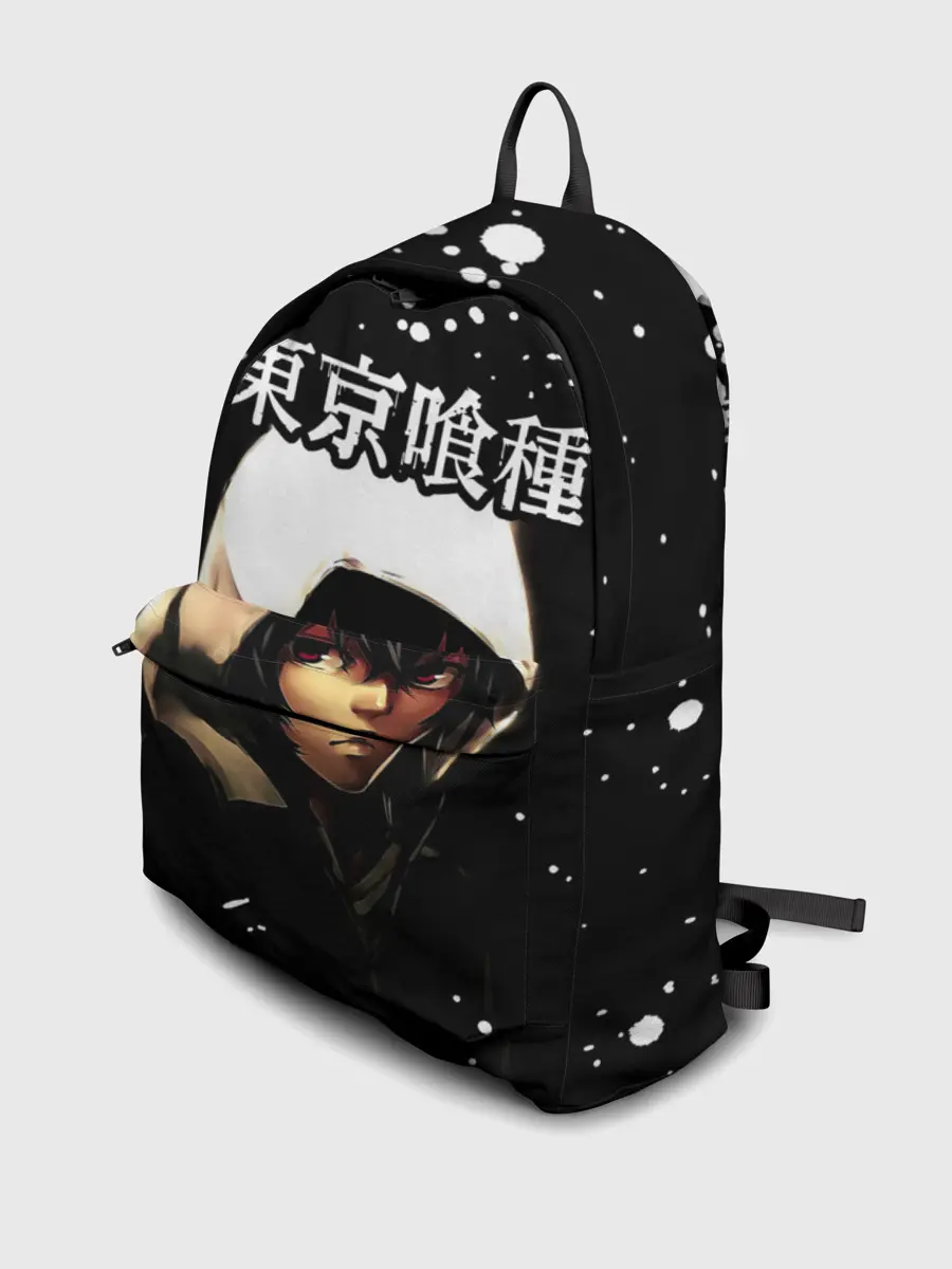 Рюкзак джинсовый / Тоука Киришима в капюшоне