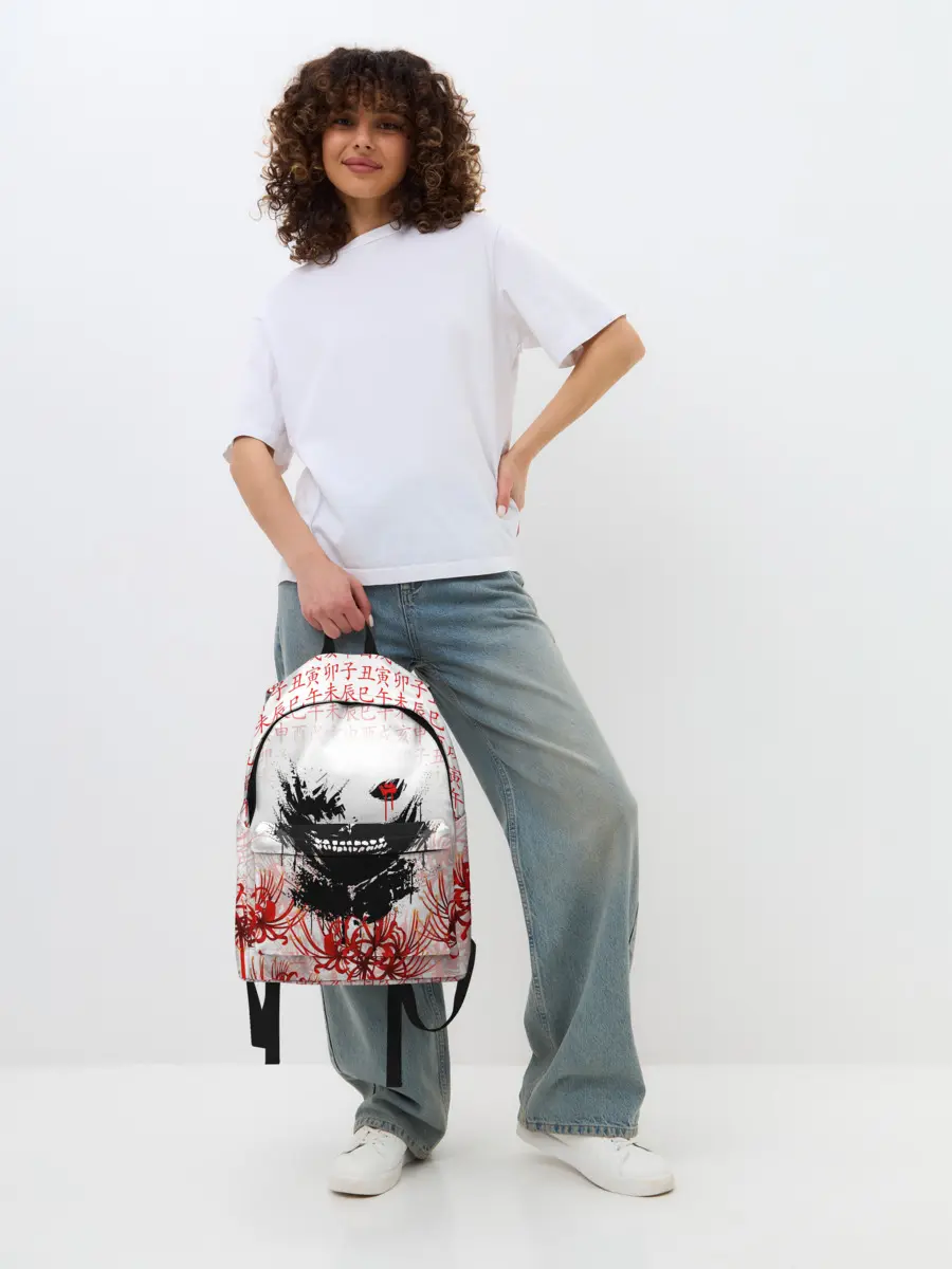 Рюкзак джинсовый / Kaneki Ken face