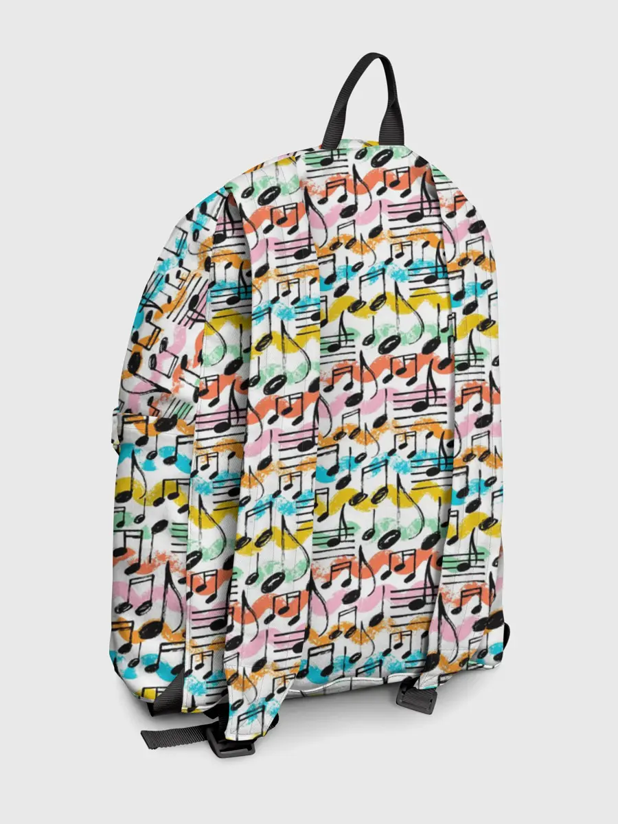 Рюкзак джинсовый / Музыкальные Ноты