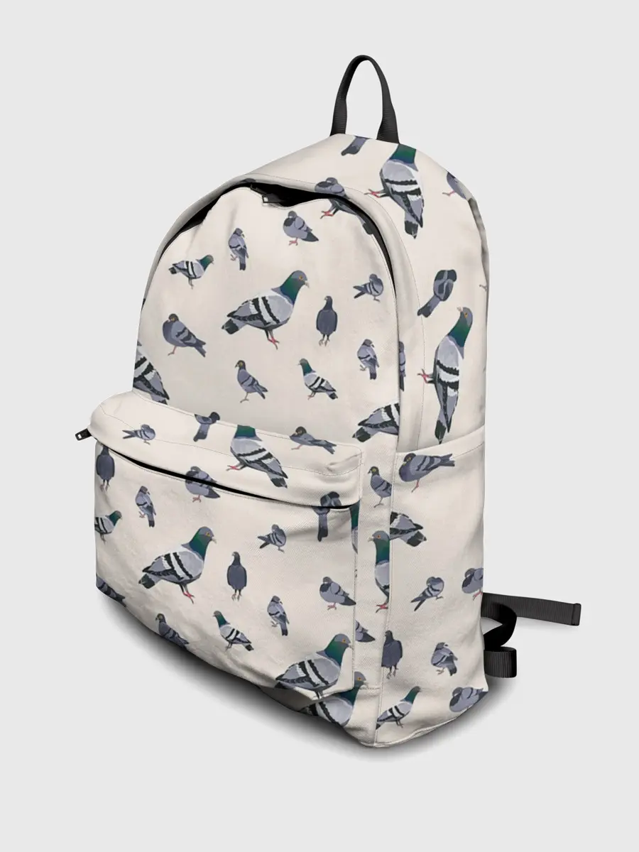 Рюкзак джинсовый / Голуби