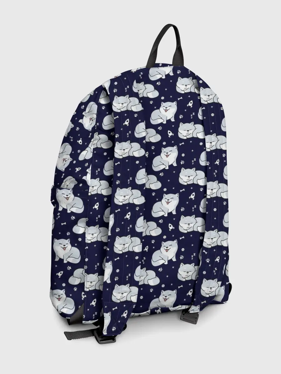 Рюкзак джинсовый / Милая Шиба Ину