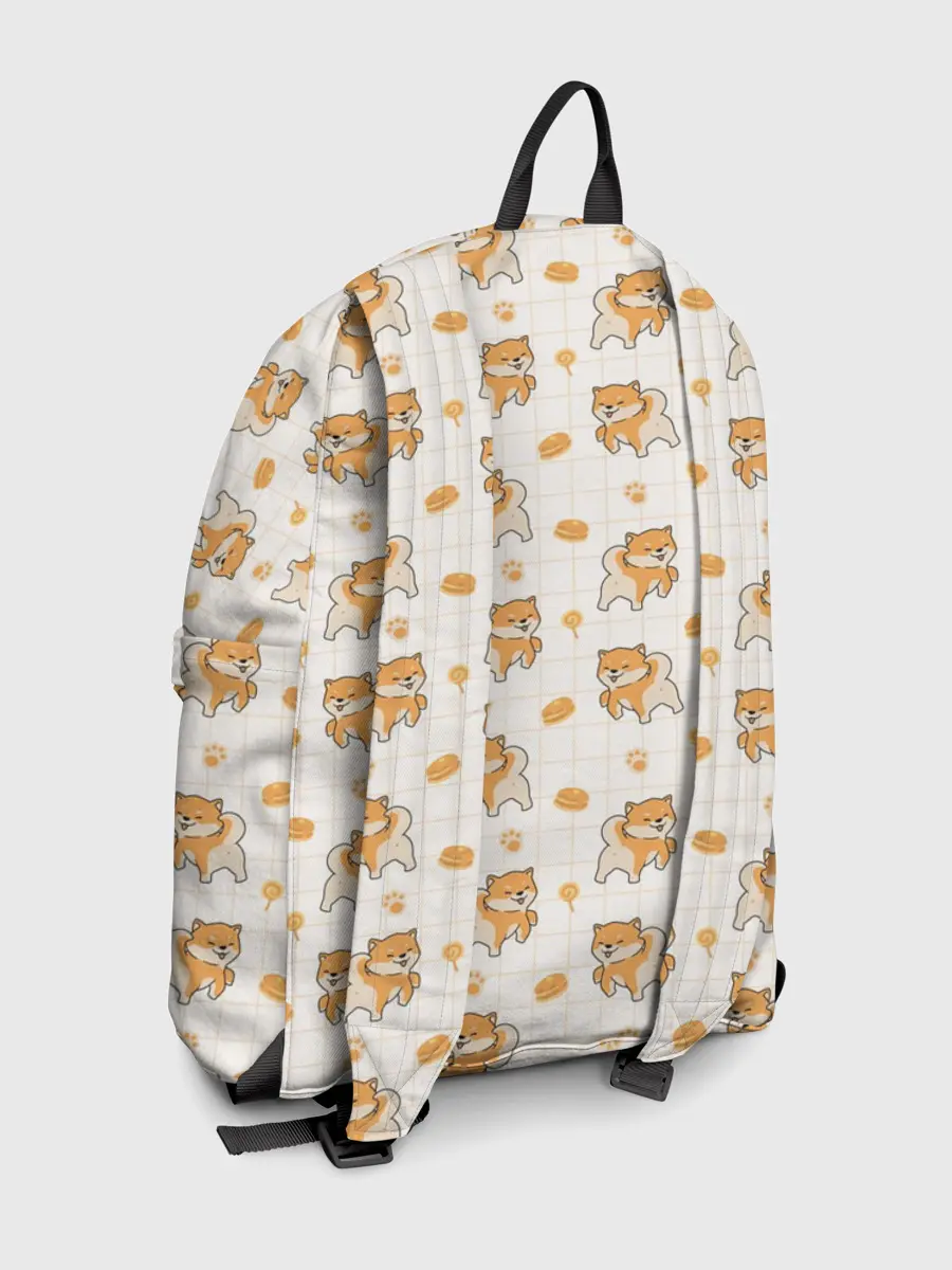 Рюкзак джинсовый / Крутая Шиба-Ину