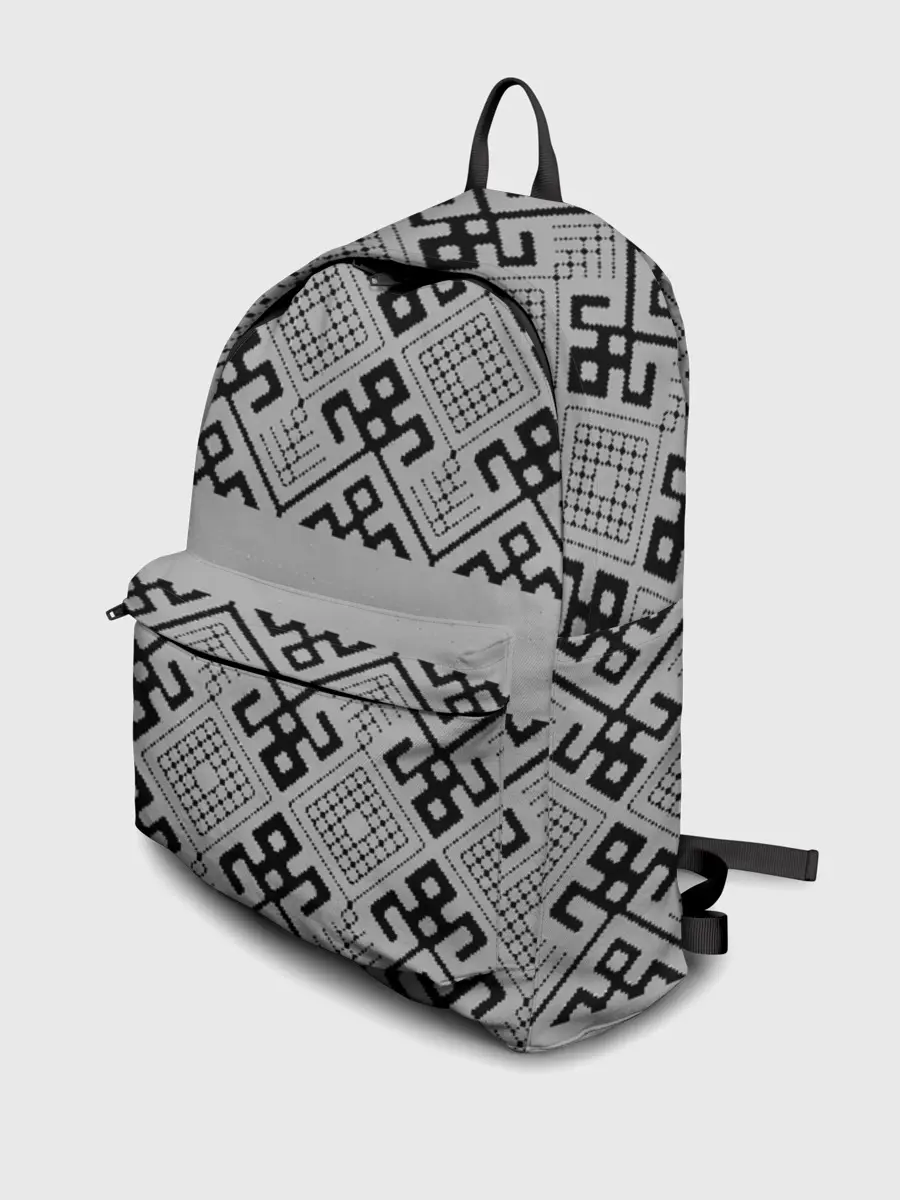 Рюкзак джинсовый / Русские народные узоры