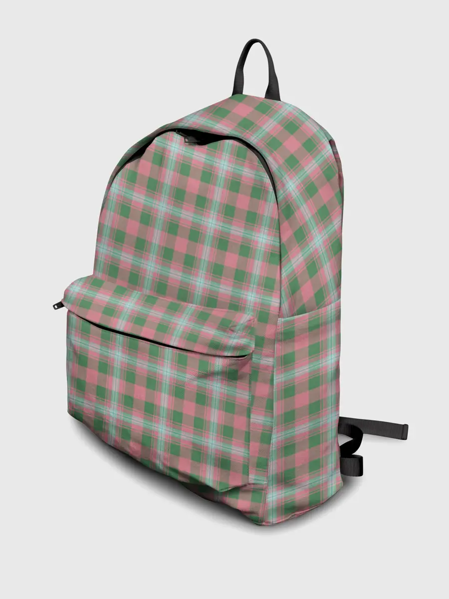 Рюкзак джинсовый / Узор в клетку