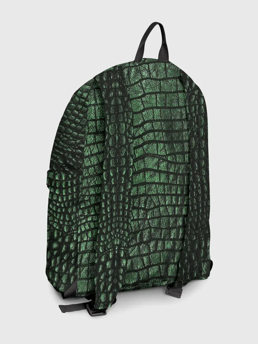 Рюкзак джинсовый / Кожа Крокодила