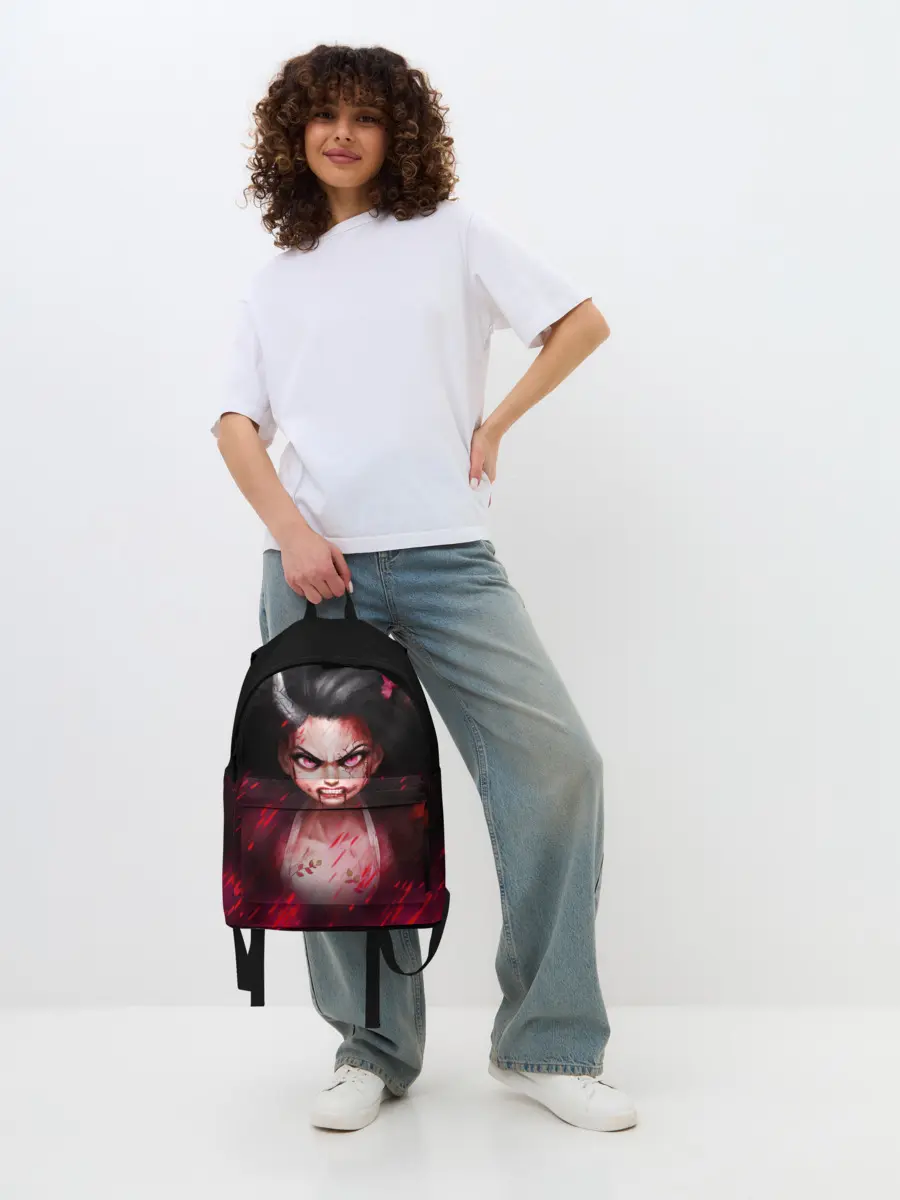 Рюкзак джинсовый / Незуко демон