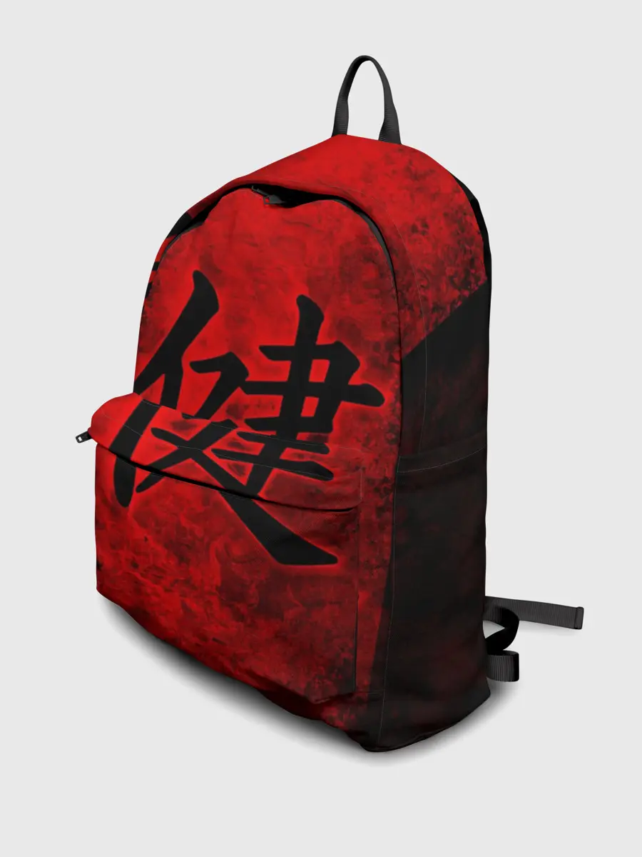 Рюкзак джинсовый / Иероглиф 3D