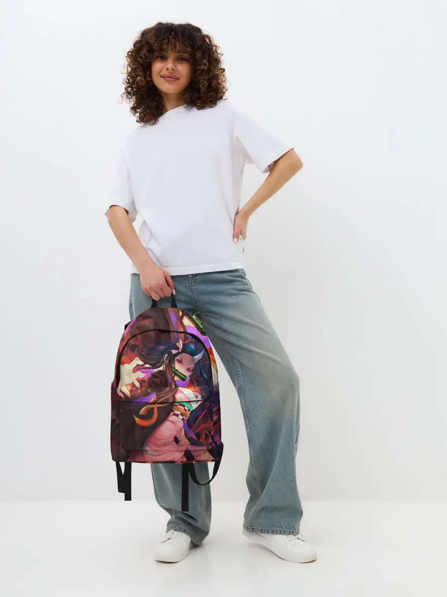 Рюкзак джинсовый / Незуко рог