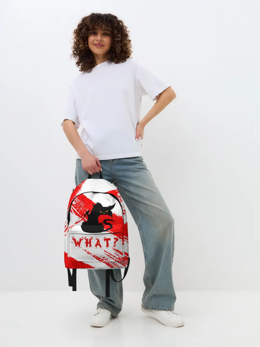 Рюкзак джинсовый / What cat? / Какой кот?