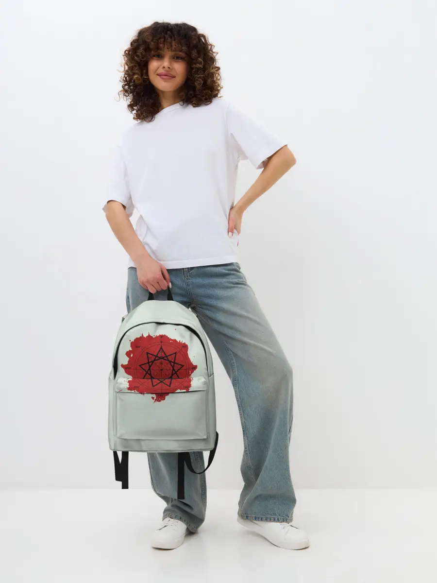 Рюкзак джинсовый / Пентаграмма Slipknot