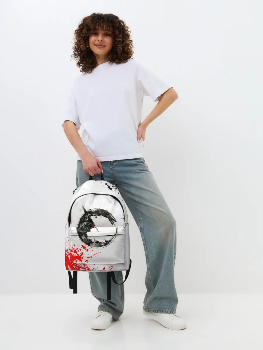 Рюкзак джинсовый / Берсерк в круге