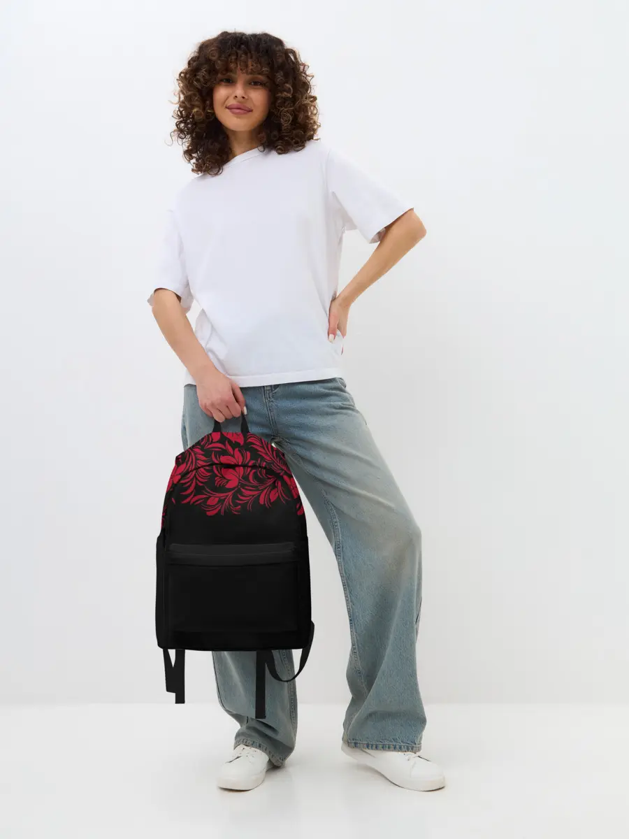 Рюкзак джинсовый / Цветы