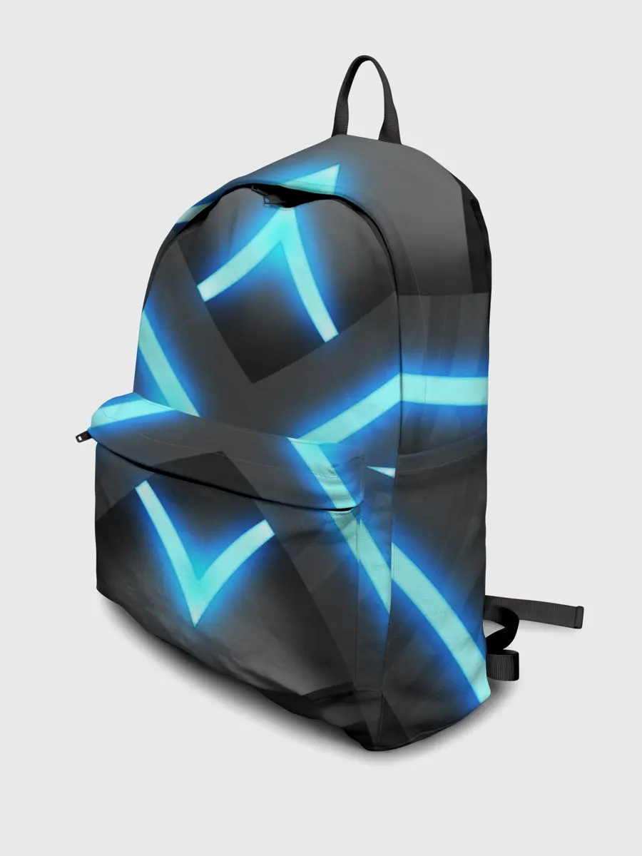 Рюкзак джинсовый / НЕОНОВЫЕ СТРЕЛКИ 3D